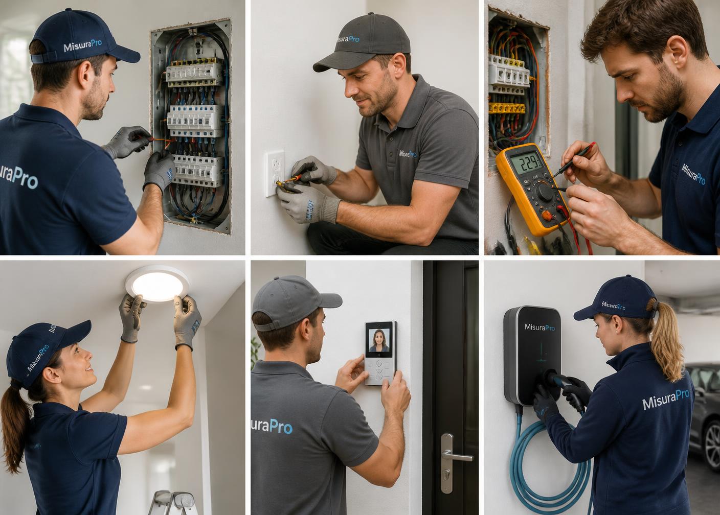 Interventi di elettricista eseguiti da professionisti MisuraPro a Terni: rifacimento impianto, quadro elettrico, ricerca guasti, prese e punti luce