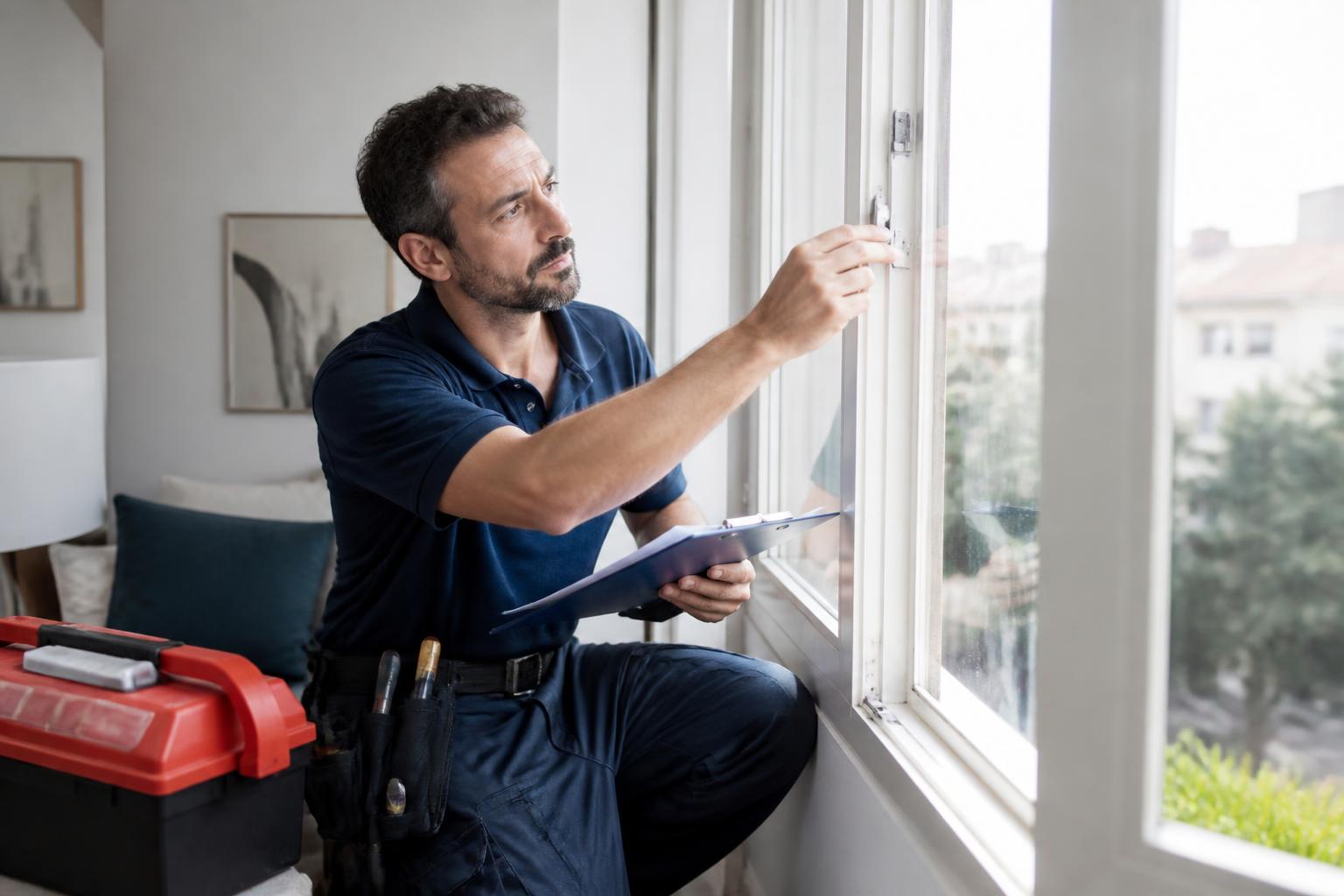 Tuttofare MisuraPro esegue il controllo di manutenzione periodica degli infissi in una casa a Fermo Tuttofare MisuraPro esegue il controllo di manutenzione periodica degli infissi in una casa a Fermo